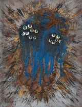 Bricolage by Carol Rama contemporary artwork mixed media painting