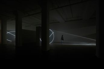 Contemporary art exhibition Anthony McCall Split Second at Sean Kelly New York United States