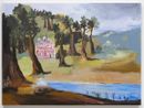 russian church in the forest by Karen Kilimnik contemporary artwork Painting