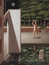 Figure with Lavaur after RZ by Christian Hidaka contemporary artwork painting