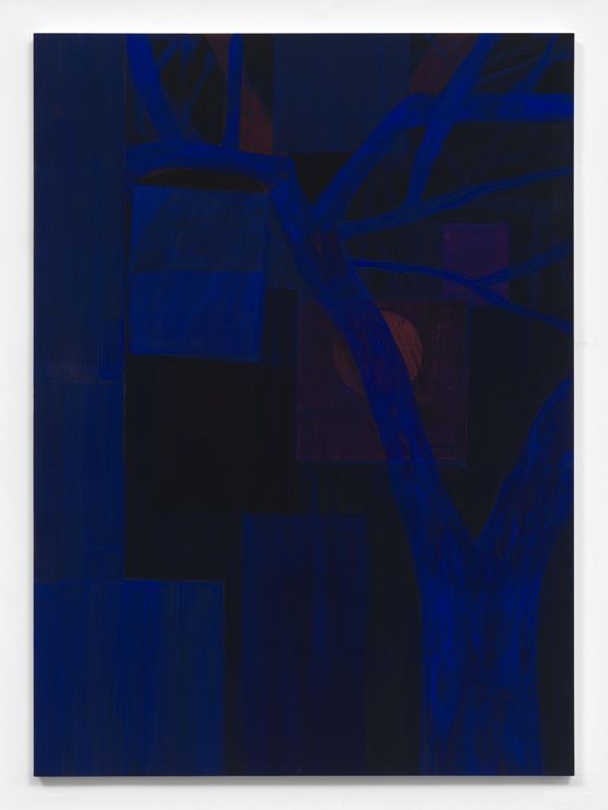 Alone with tree II by Sojourner Truth Parsons contemporary artwork Painting