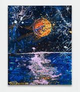 Gold Moonrise over Zuma by Thomas Houseago contemporary artwork painting