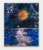 Gold Moonrise over Zuma by Thomas Houseago contemporary artwork Painting