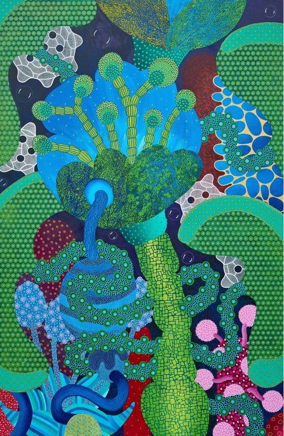 Centrifugal Bloom by Michael McHugh contemporary artwork Painting