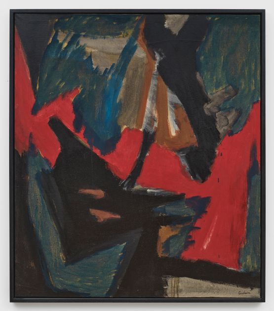 Red Lightning by Judith Godwin contemporary artwork Painting