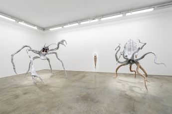 Contemporary art exhibition Jean-Marie Appriou Exonaut Horizon at Perrotin Paris Marais France