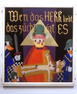 Wen das HERR liebt das zuchtigt ESWhom the Lord Loves he Chastizes by Blalla Hallmann contemporary artwork painting