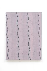 Dark Green Wavy LinesPink by Chi Qun contemporary artwork painting