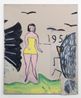 Yellow Bathing Costume and 6 Birds by Rose Wylie contemporary artwork Painting