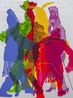 Shadow Market by Aziz Cucher contemporary artwork Painting
