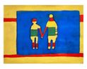 Stripe People by Katherine Bradford contemporary artwork Print