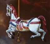 Carousel by Liu Weijian contemporary artwork painting