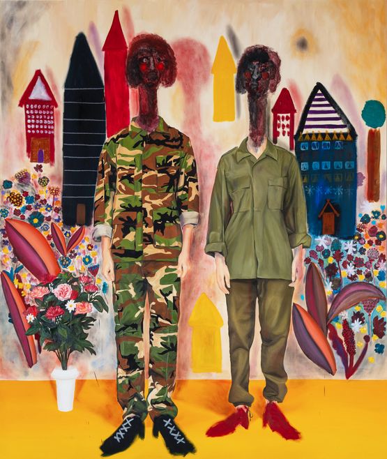 Sarah and Laura by Jannis Varelas contemporary artwork Painting