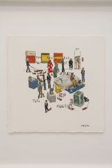 You Cant Buy These Works But This Painting by David Macho contemporary artwork works on paper