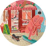 The Butcher Escape by Eugene Lun contemporary artwork painting