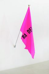 Untitled small flag 5 by Reena Spaulings contemporary artwork sculpture
