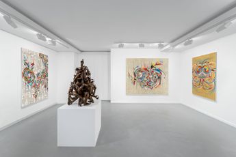 Contemporary art exhibition Tsherin Sherpa What Is It You See at Almine Rech Paris Rue de Turenne France