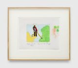 Untitled Study for Dont Cross the Bridge Before You Get to the River by Francis Alys contemporary artwork painting