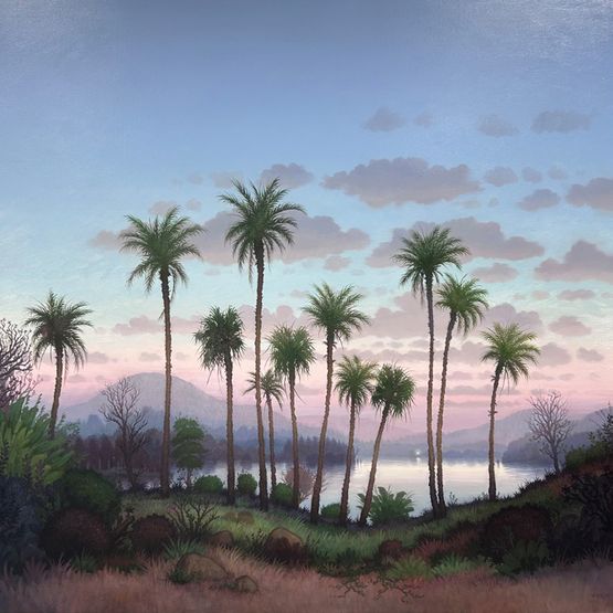 Queen of the palms by Alexander McKenzie contemporary artwork Painting