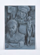 Veterans by Fischer Mustin contemporary artwork drawing works on paper