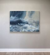 Sea state force 9 - Visibility affected by Janette Kerr contemporary artwork painting