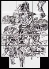 Reflection Of The Soul by Pierre Mukeba contemporary artwork works on paper drawing