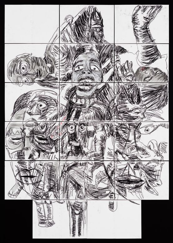 Reflection Of The Soul by Pierre Mukeba contemporary artwork Works on Paper