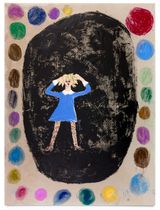 Screaming teenager at a Beatles concert 1964 by Jenny Watson contemporary artwork painting