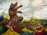 Return of the Animals by Kat Lyons contemporary artwork painting