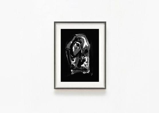 Suaire by Antonio Saura contemporary artwork Mixed Media