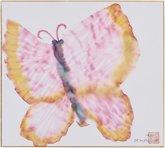 Butterfly by Yayoi Kusama contemporary artwork Works on Paper