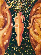 The Lovers by Jung Kangja contemporary artwork painting