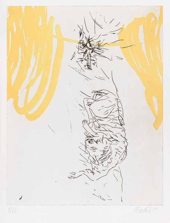 Schlafende Hunde by Georg Baselitz contemporary artwork Print