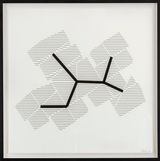 P-395h by Manfred Mohr contemporary artwork drawing works on paper