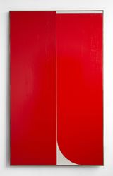 Red 3 by Johnny Abrahams contemporary artwork painting works on paper