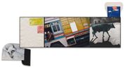 Truck with White InstrusionCow Blue by John Baldessari contemporary artwork Painting
