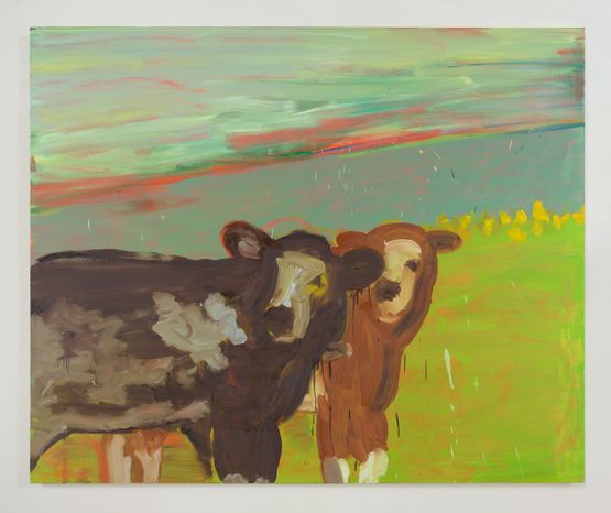 Cows by Yves Scherer contemporary artwork Painting