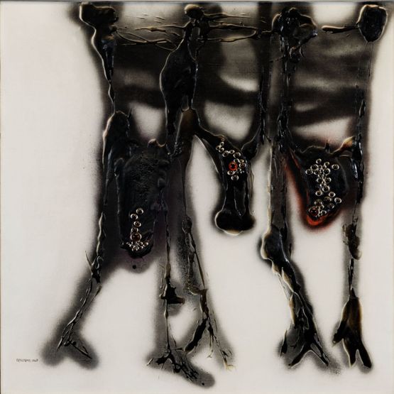 Perdonami le congiunzioni Organismi ancora ben definiti e vulnerabili by Carol Rama contemporary artwork Painting
