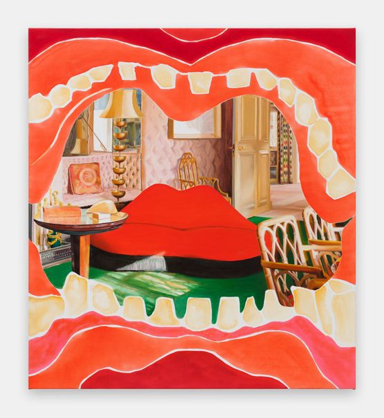 Lip Service by Allison Katz contemporary artwork Painting