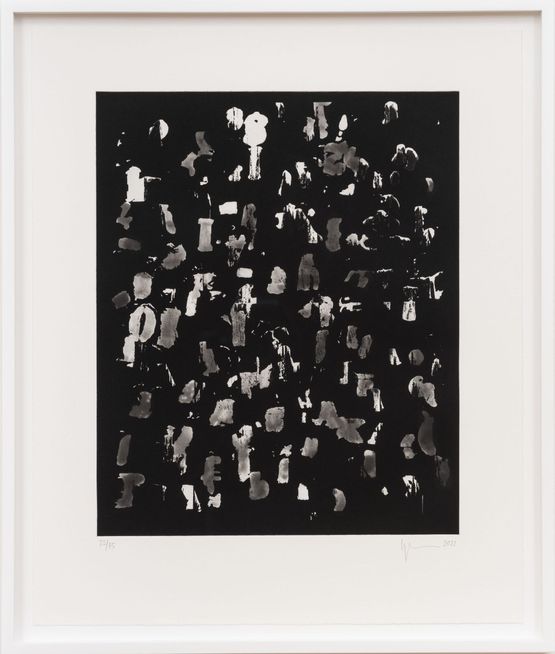 A Crowded Field reversed by Glenn Ligon contemporary artwork Print