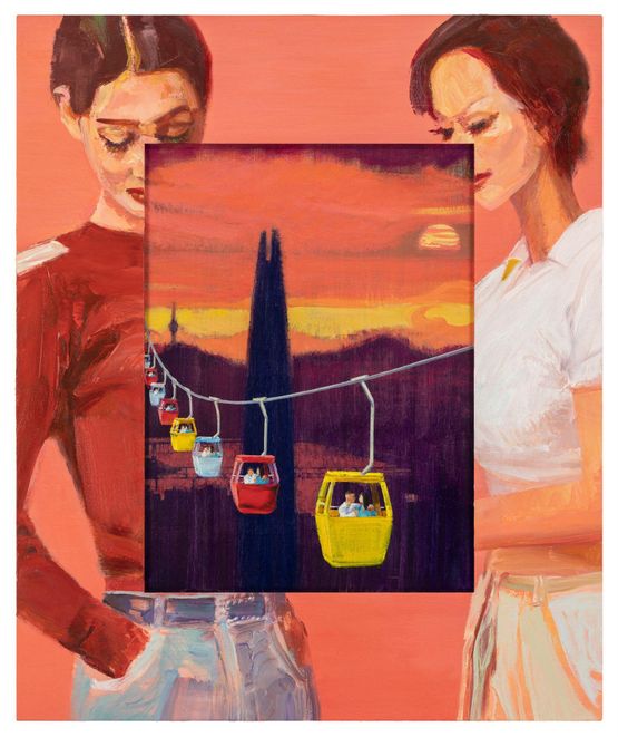 Cableway of the Heart by Li Qing contemporary artwork Painting