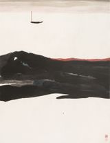 A Small Boat by Lui Shou-Kwan contemporary artwork works on paper
