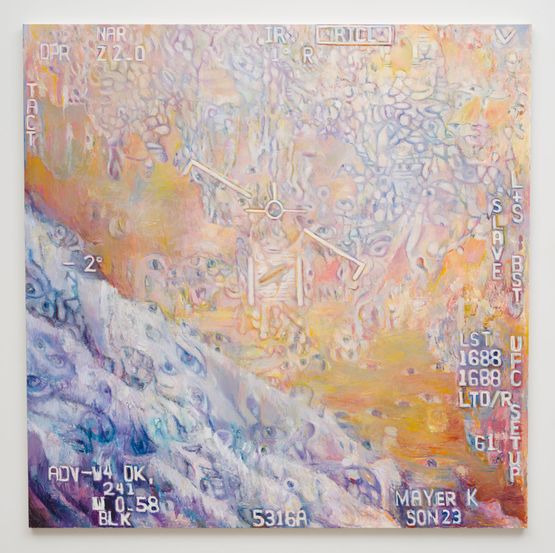 USS Roosevelt Gimbal UFO Still from the Declassified Jan. 2015 Video by Keith Mayerson contemporary artwork Painting