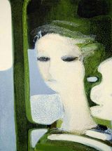 Sandra Portrait Head by Andre Minaux contemporary artwork print