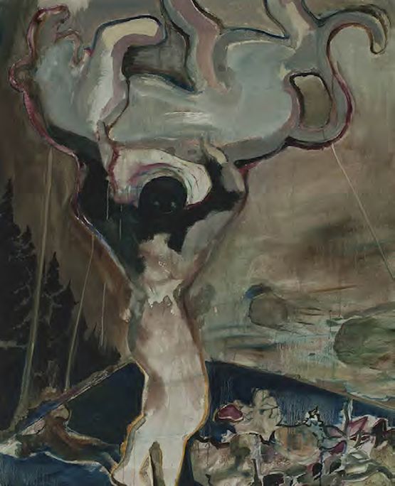 The Man Who Throws Down a Lion by Zhao Yang contemporary artwork Painting