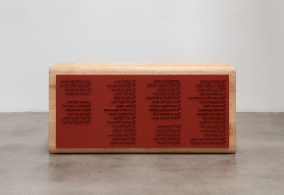 Unresolved Poem by Darren Bader contemporary artwork Sculpture