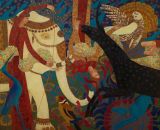 Black Unicorn Legend by Timur DVatz contemporary artwork painting