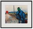 Hitchhiker Splattered Blue by John Baldessari contemporary artwork Painting