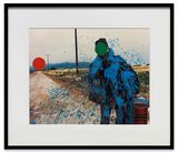 Hitchhiker Splattered Blue by John Baldessari contemporary artwork painting photography