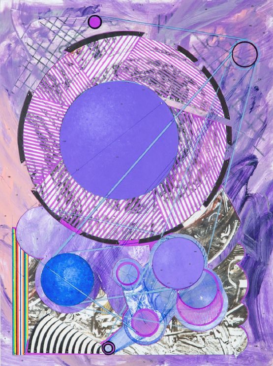 Hommage to Plum Nellie by Robert Reed contemporary artwork Mixed Media